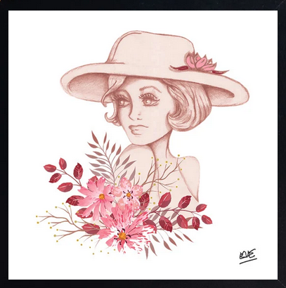 Dame au chapeau