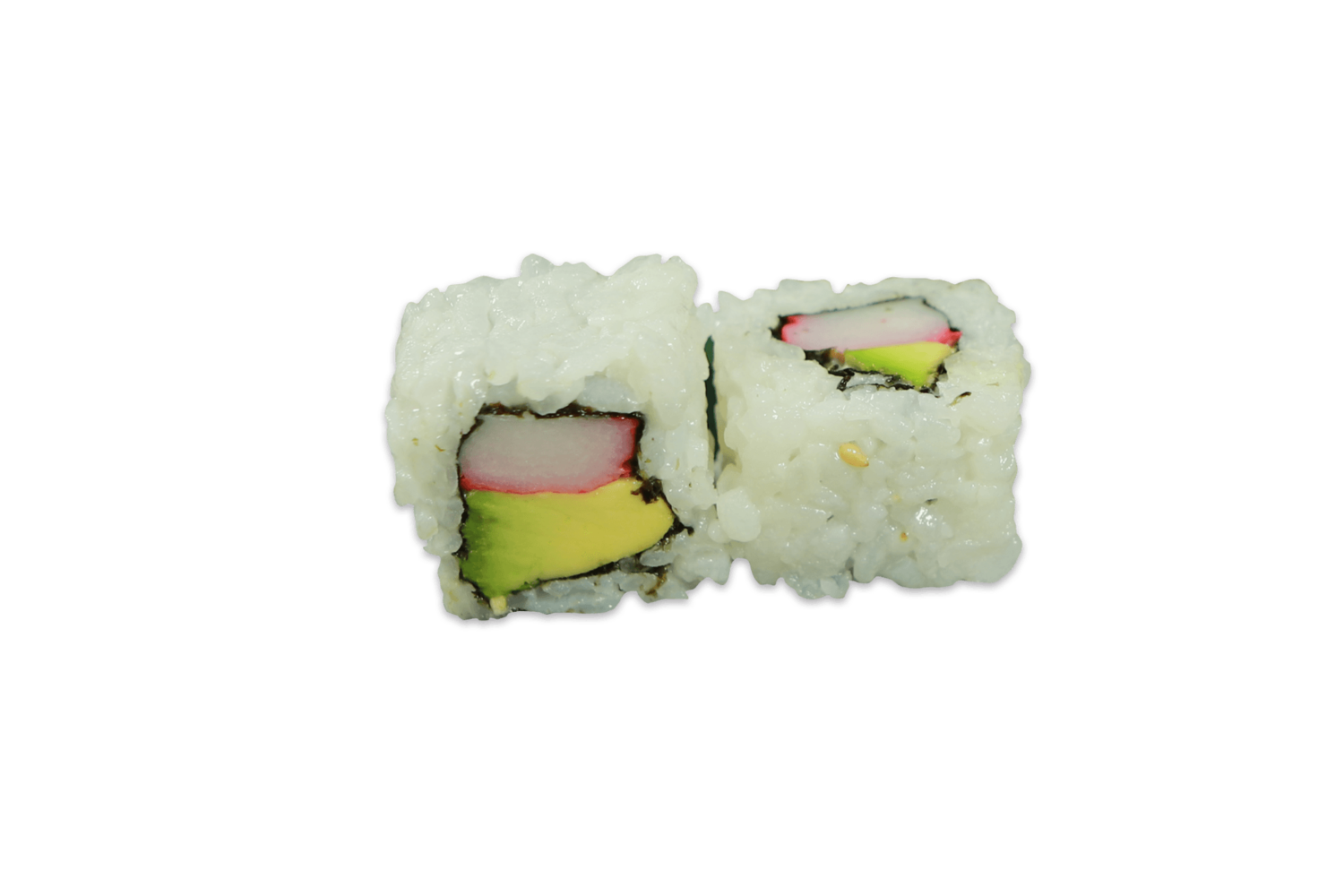 URAMAKI DE  SURIMI,  AGUACATE, MAYONESA (8PIEZAS)