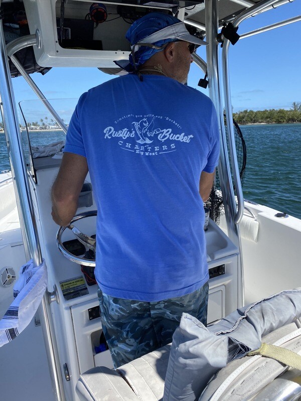 Rusty&#39;s Bucket Classic TEE in LIGHT BLUE