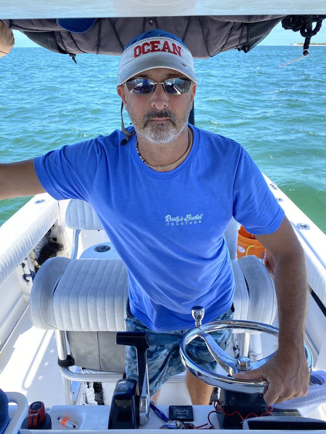 Rusty&#39;s Bucket Classic TEE in LIGHT BLUE