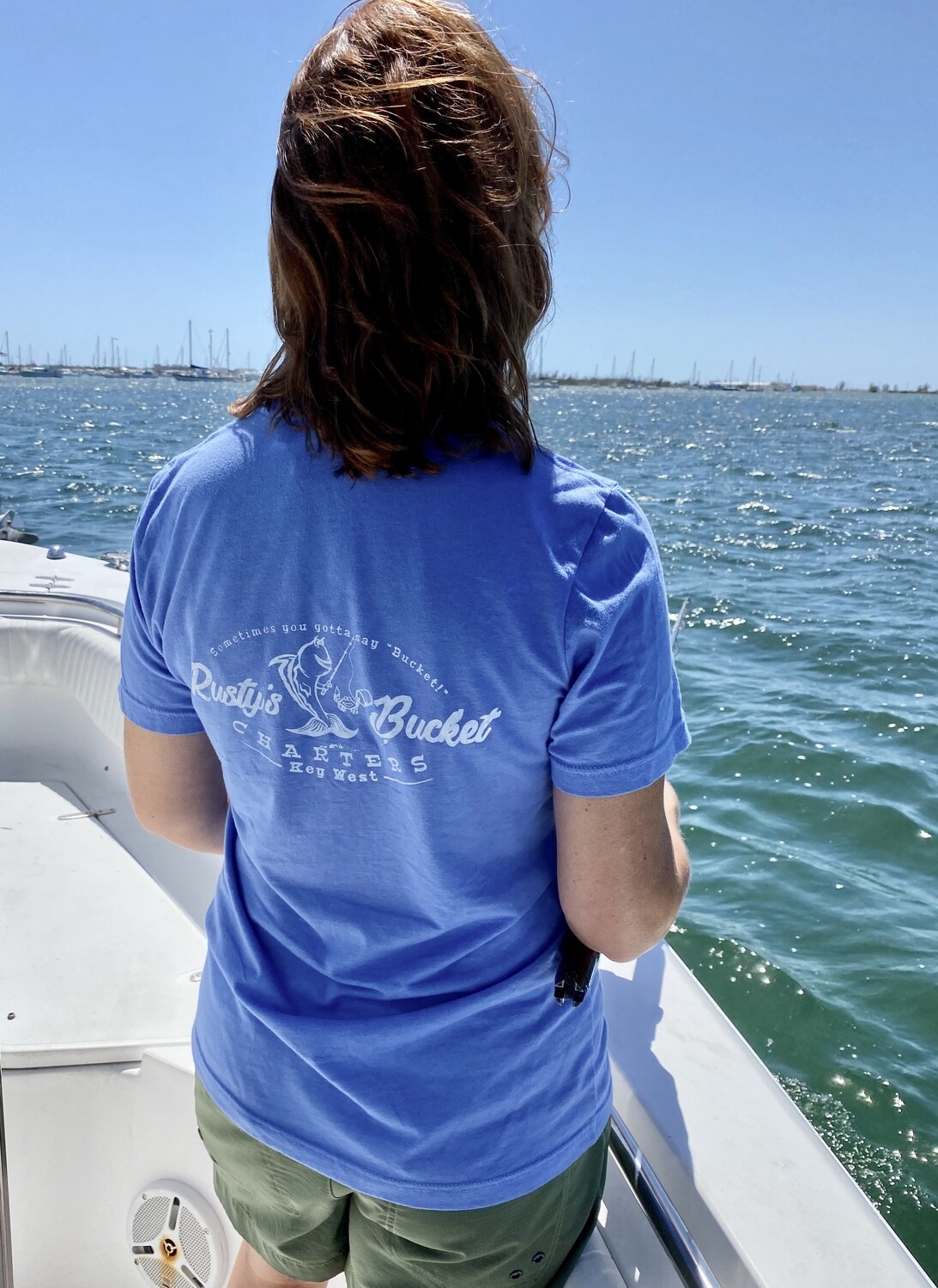 Rusty&#39;s Bucket Classic TEE in LIGHT BLUE