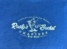 Rusty&#39;s Bucket Classic TEE in DARK BLUE- xxl only