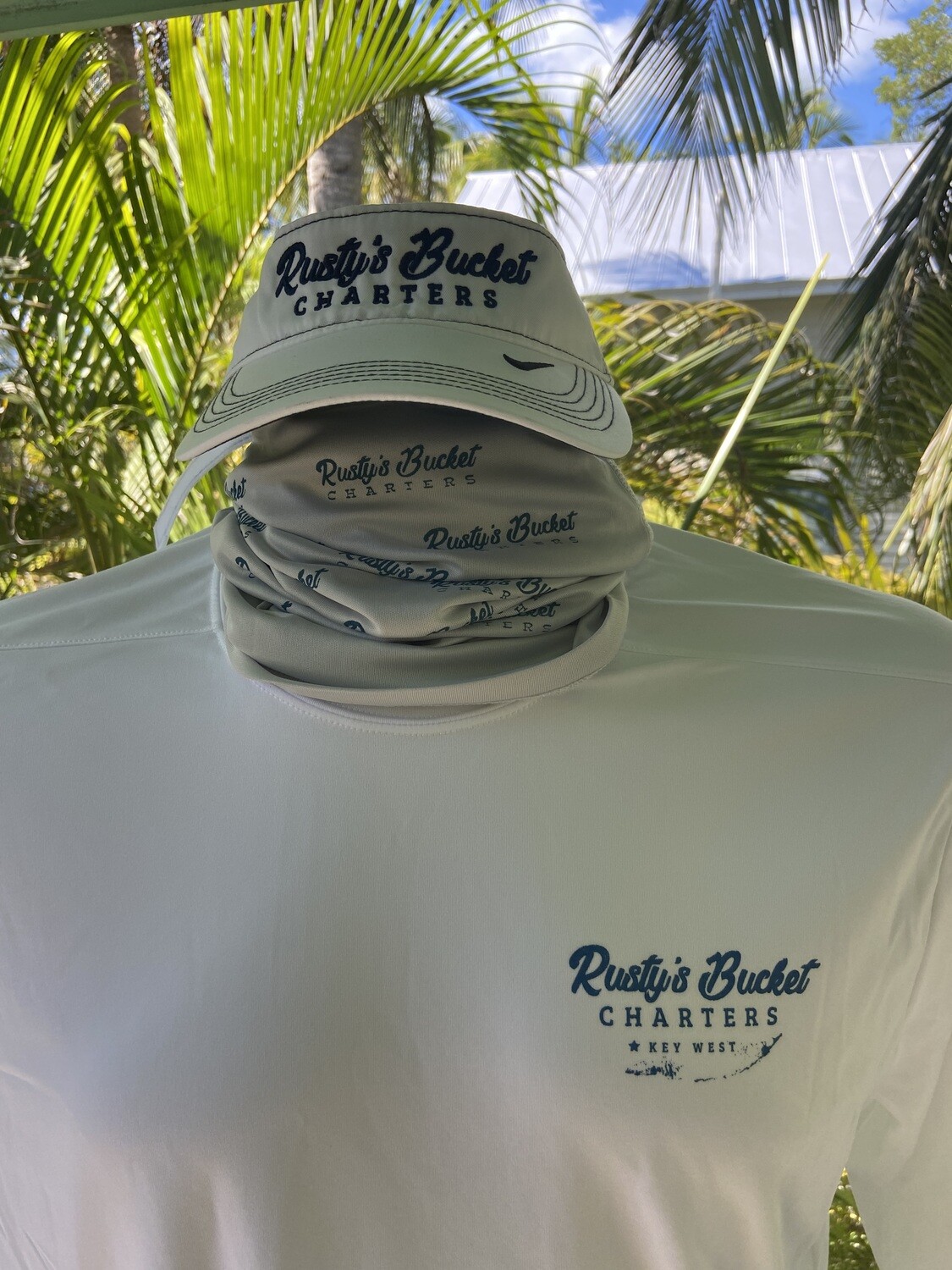 Rusty&#39;s Bucket Sport-Tek Shirt, White