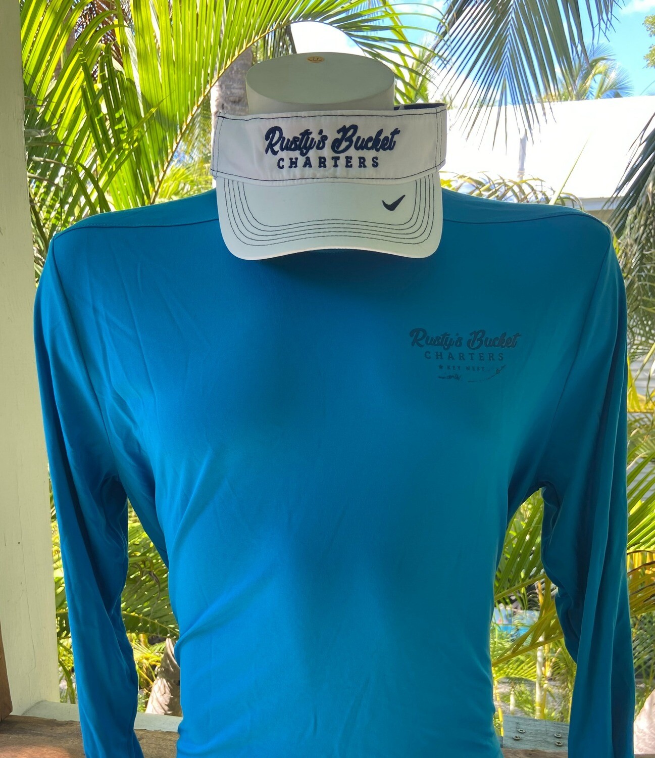 Rusty&#39;s Bucket Sport-Tek Shirt, Blue