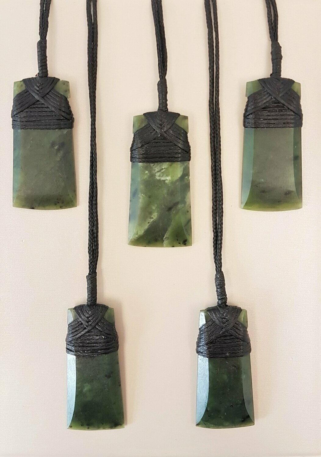 Toki bundle - group of small greenstone toki pendants