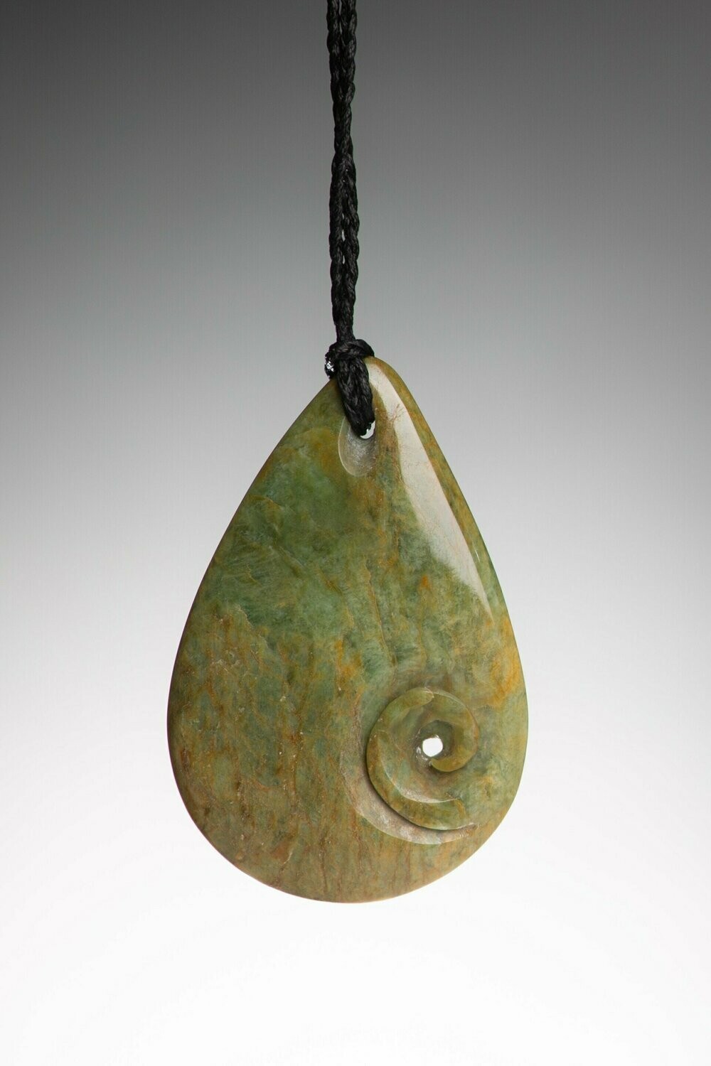 Greenstone Teardrop (Roimata) NZ Genuine Marsden Flower Jade Pureora