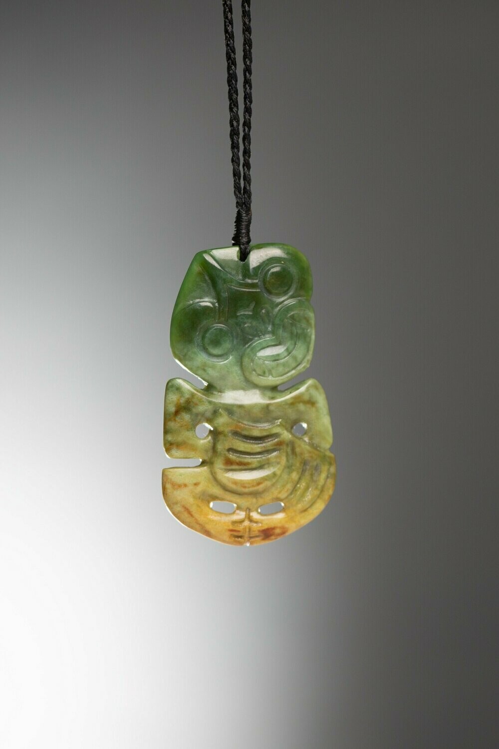Greenstone Tiki NZ Genuine Marsden Flower Jade Titahi Bay