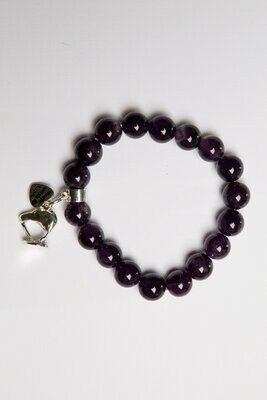 Aroha Made with Love Amethyst Kiwi bracelet  AKB1