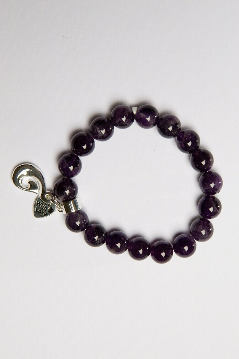 Aroha Made with Love Amethyst Hook bracelet  AHOB1