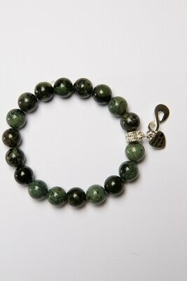 Aroha Made with Love Nephrite Jade Twist bracelet NTB1