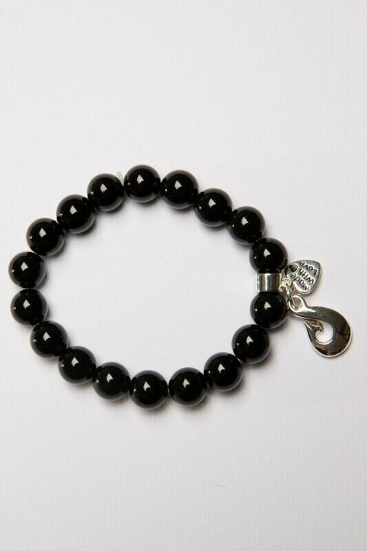 Aroha Made with Love Onyx Hook bracelet OHOB1