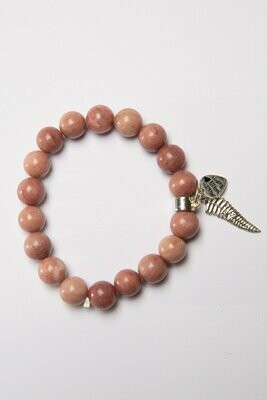 Aroha Made with Love Rhodonite Fern bracelet RFB1