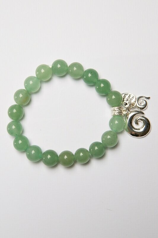 Aroha Made with Love New Jade Koru bracelet  NJKOB1