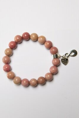 Aroha Made with Love Rhodonite Twist bracelet RTB1