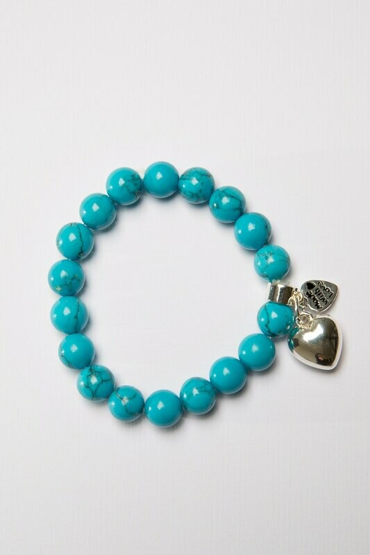 Aroha Made with Love Turquoise Heart bracelet TQHB1