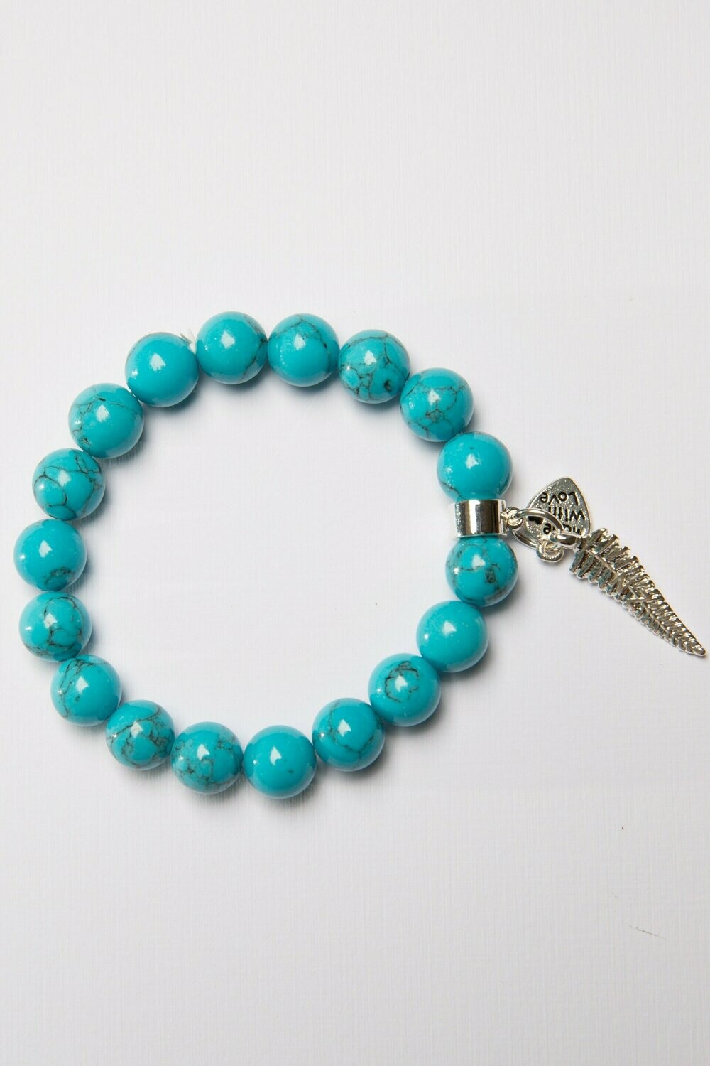 Aroha Made with Love Turquoise Fern bracelet TQFB1