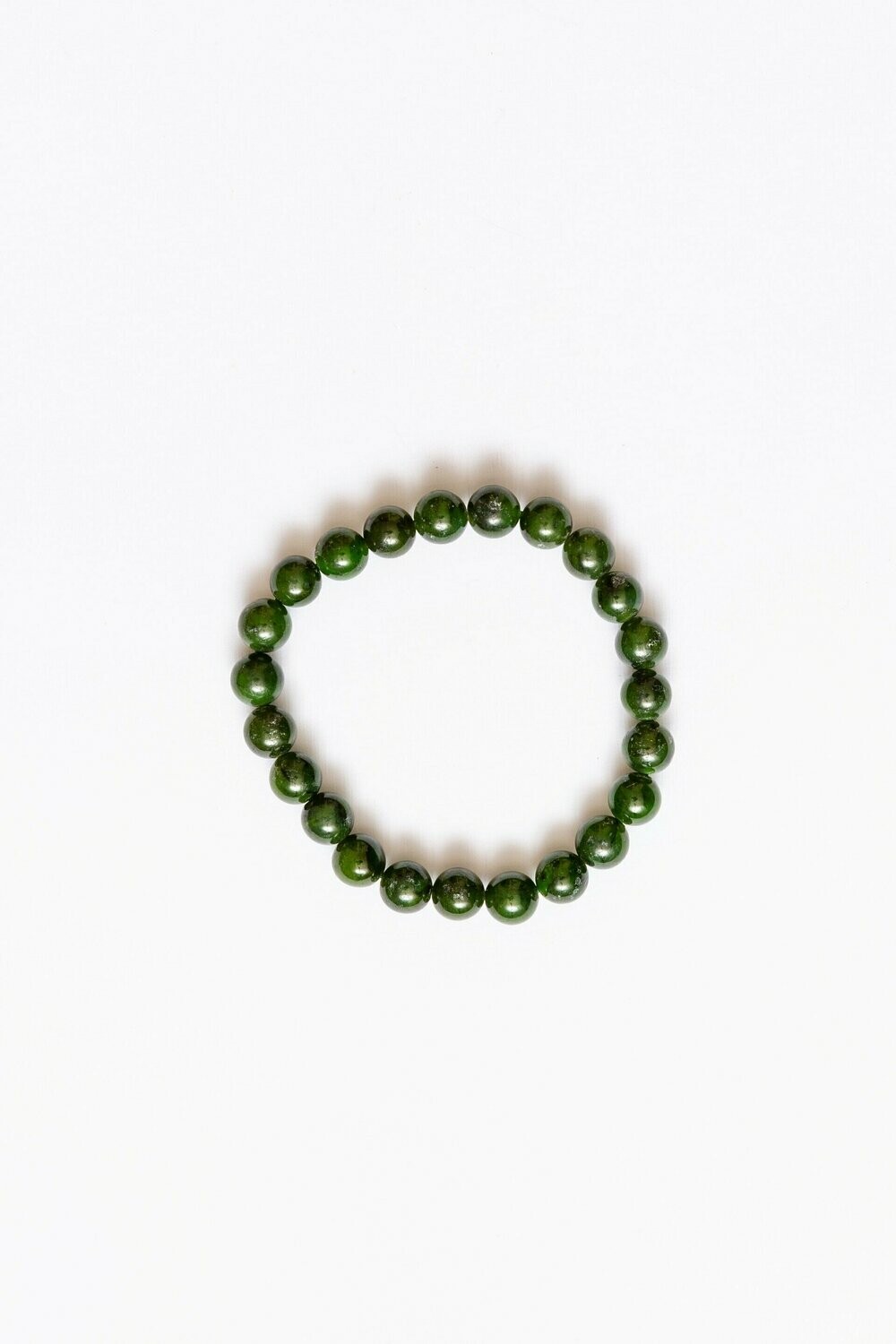 Nephrite Jade Bead Bracelet BB8