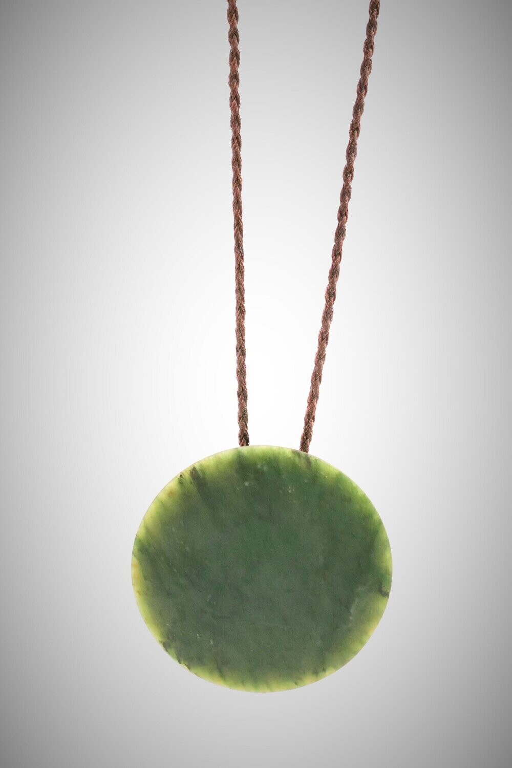 Moko Pounamu Porohita (Disc) NZ Genuine Kawakawa Greenstone - Oturere SALE