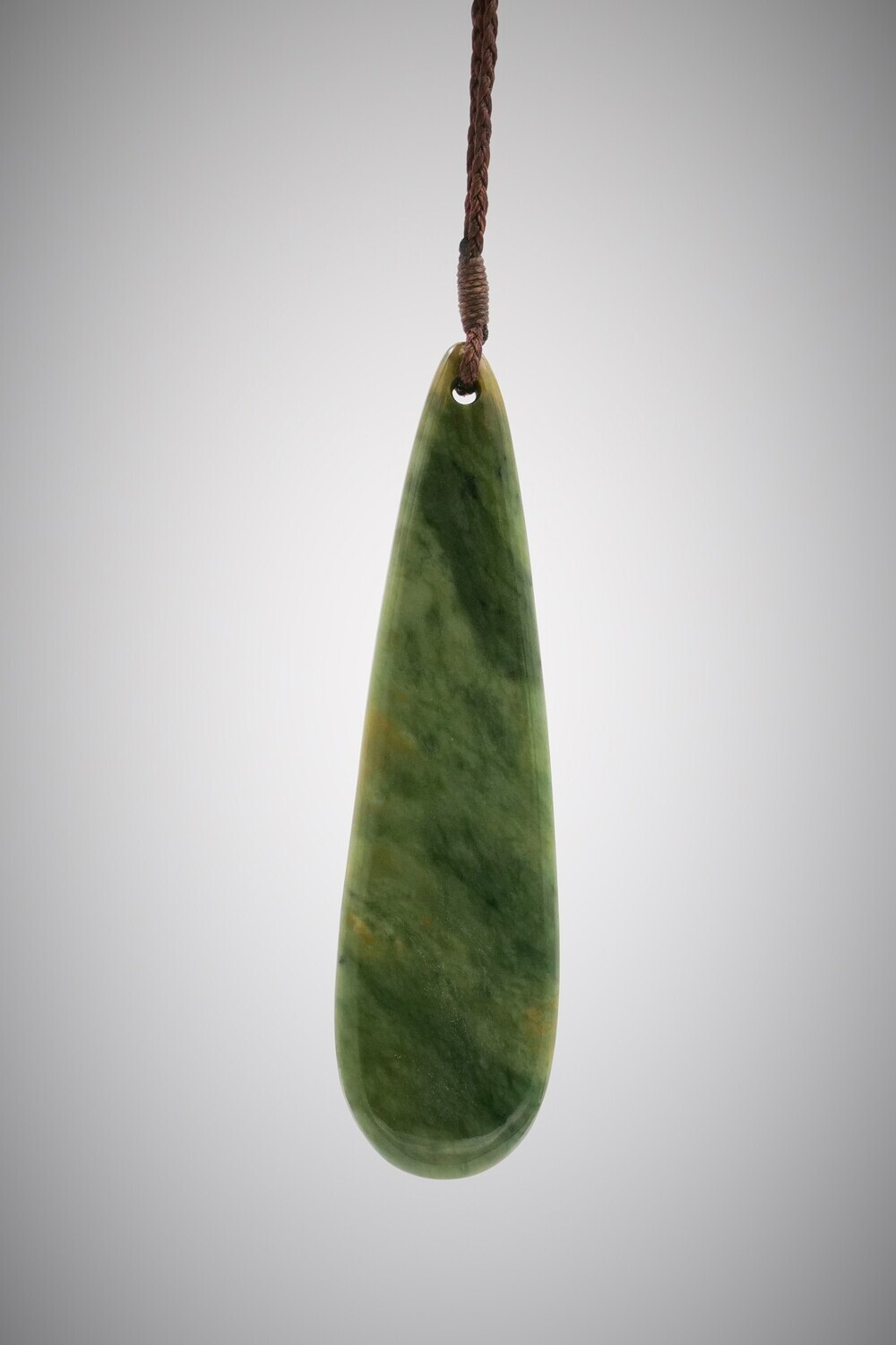Moko Pounamu Roimata Teardrop NZ Genuine Inanga Flower Greenstone Tauweru