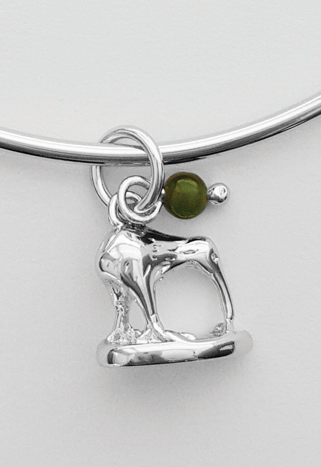 Moko Pounamu Greenstone Kiwi Bangle - BRP-B-49