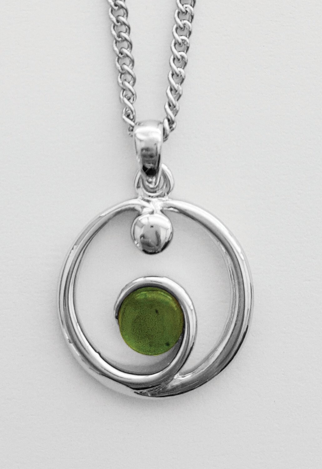 Moko Pounamu Greenstone Circle Pendant - BRP-P-52