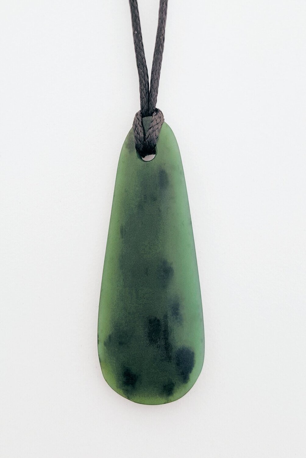 Moko Pounamu Teardrop (Roimata ) NZ Genuine Kawakawa stone - Ruapehu