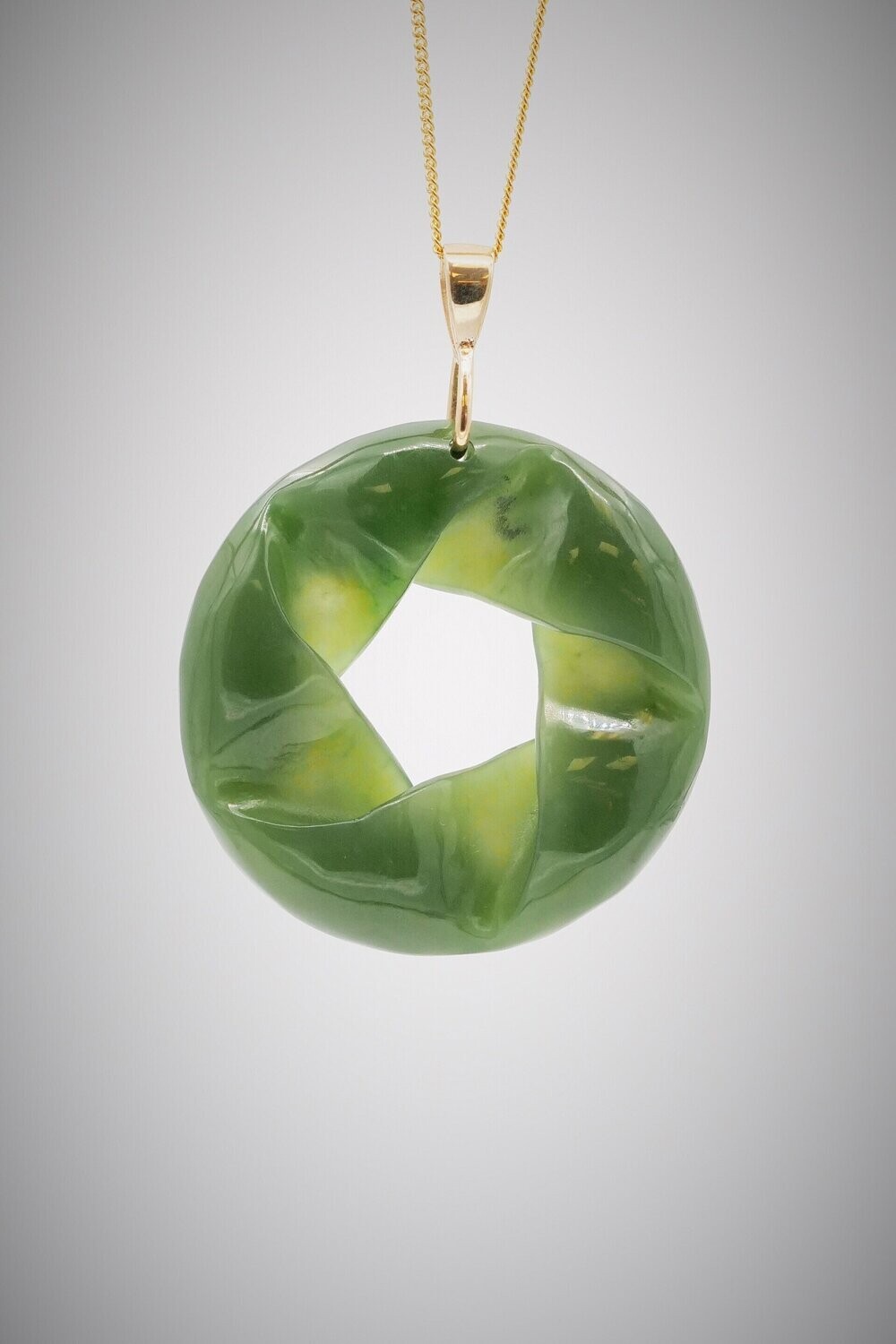 Moko Pounamu Southern Cross Genuine NZ Kahurangi and 9ct Gold - Ohingaroa