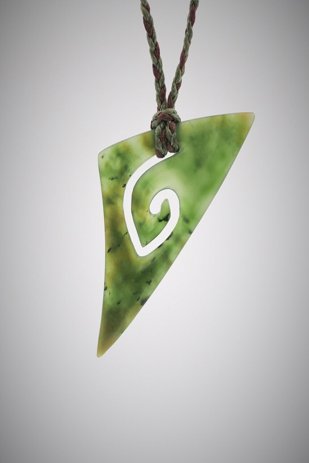 Moko Pounamu Koru  NZ Genuine Kahurangi Greenstone - Pipinui - SALE