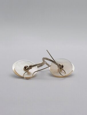 Brian Adam Sterling Silver and Pearl Sputniks Midi Earrings