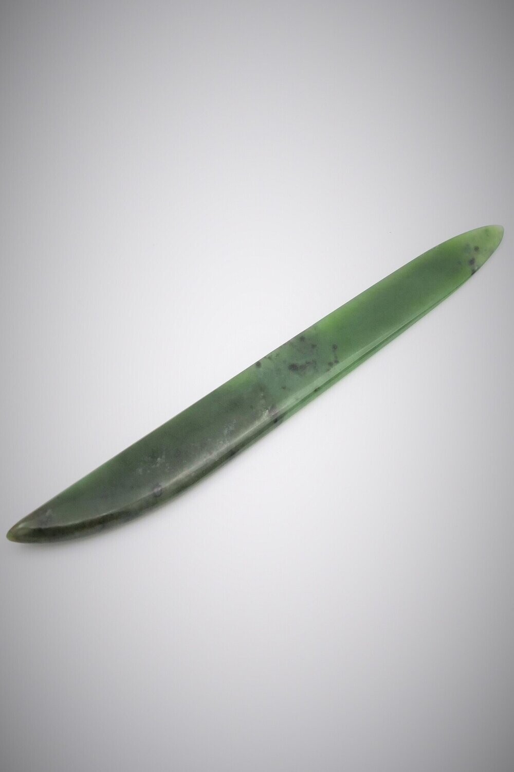 Moko Pounamu Heru NZ Genuine Kahurangi Greenstone - Turakirae