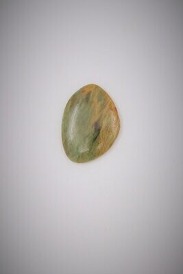 Moko Pounamu Marsden Flower Greenstone Free Form Cabochon #36
