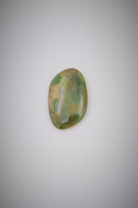 Moko Pounamu Kahurangi Flower Greenstone Free Form Cabochon #37