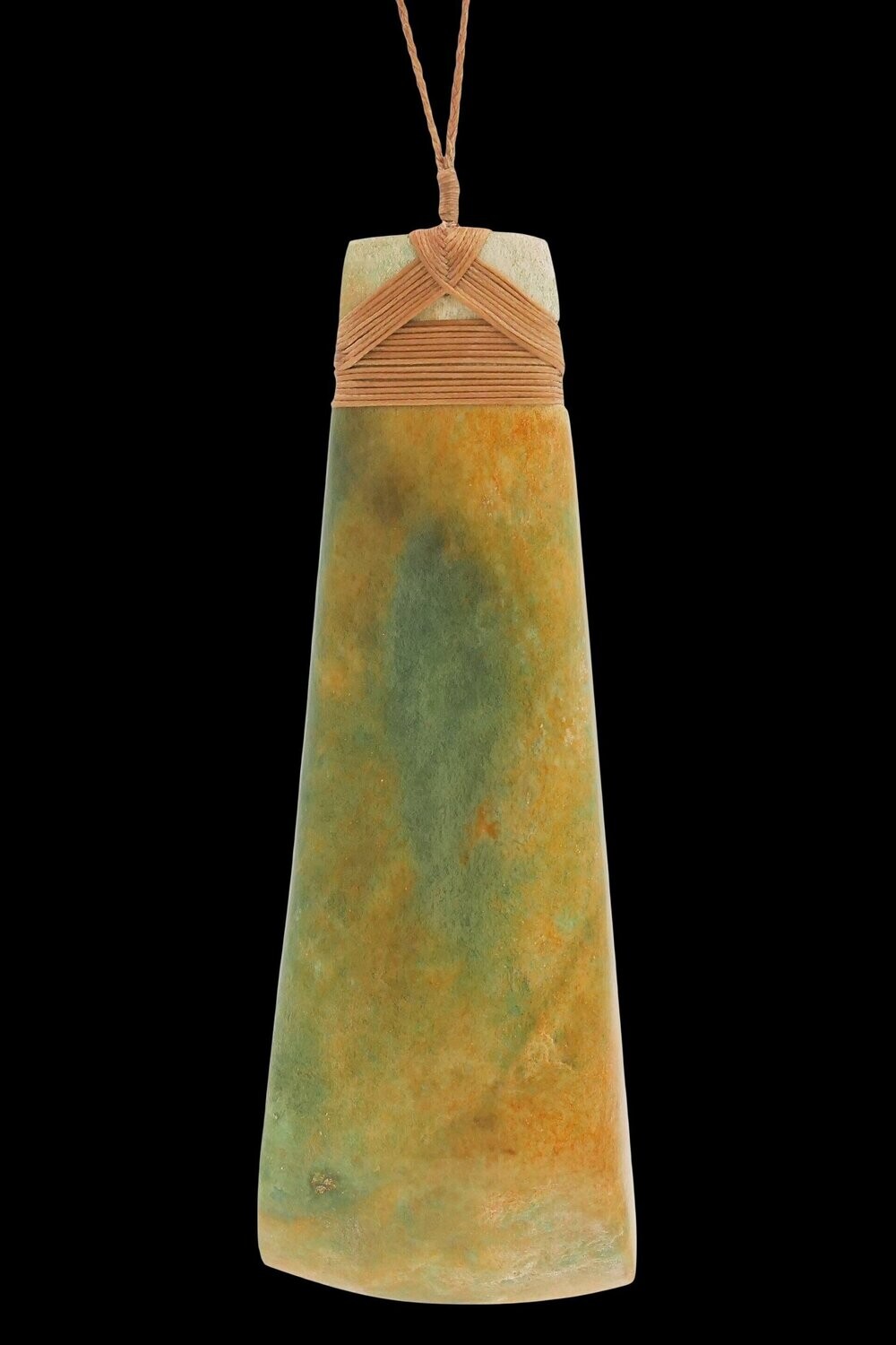 Moko Pounamu Toki NZ Genuine Marsden Flower Greenstone - Waitaha