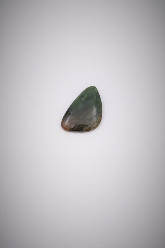 Moko Pounamu Raukaraka Greenstone Free Form Cabochon #82