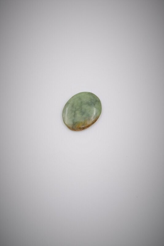 Moko Pounamu Inanga Flower Greenstone Oval Cabochon #90