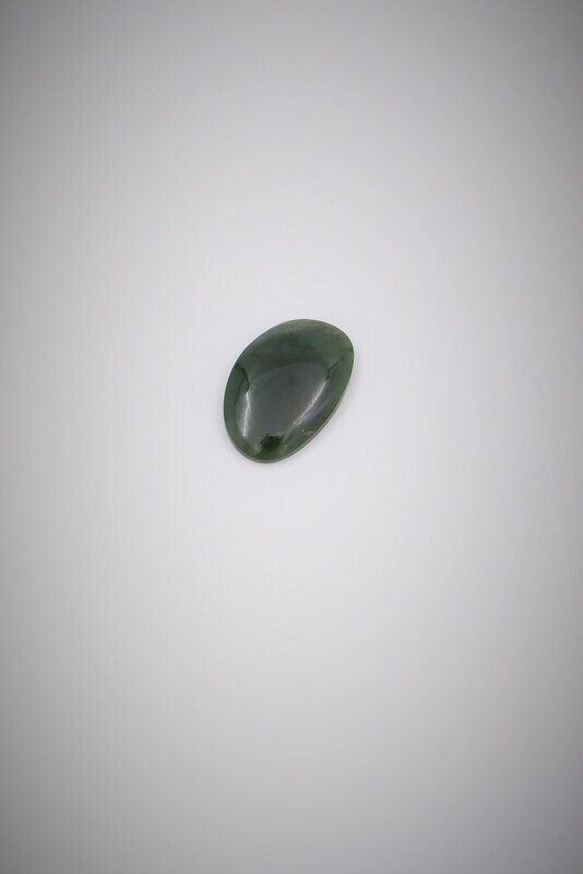 Moko Pounamu Kawakawa Greenstone Free Form Cabochon #114