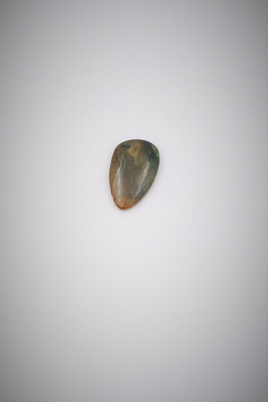 Moko Pounamu Raukaraka Flower Pounamu Free Form Cabochon #115