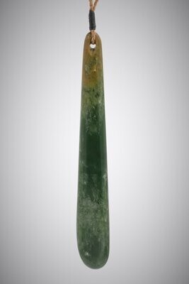 Moko Pounamu Roimata Teardrop NZ Genuine Marsden Flower Greenstone - Mahoenui