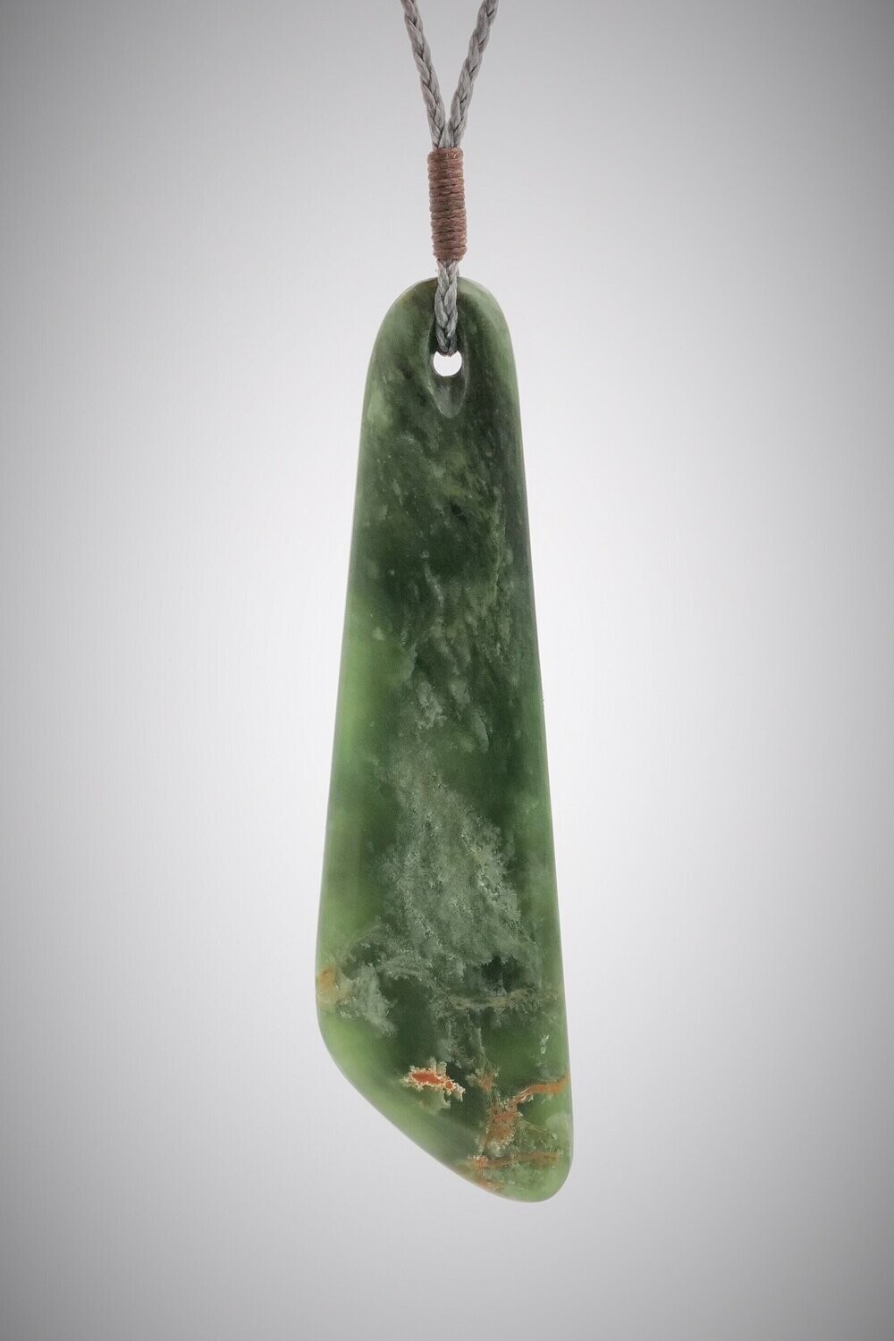 Moko Pounamu Roimata Teardrop NZ Genuine Marsden Flower Greenstone - Maketu