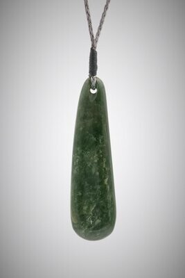 Moko Pounamu Roimata Teardrop NZ Genuine Kawakawa Greenstone - Tongapōrutu