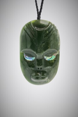 Moko Pounamu Koruru NZ Genuine Kawakawa Greenstone - Whakamaru