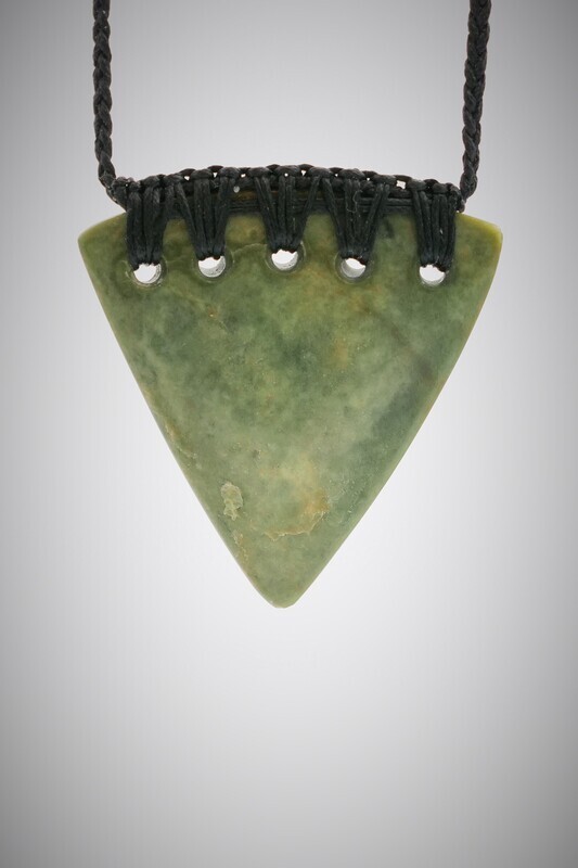 Moko Pounamu  Rei Niho (tooth) NZ Genuine Marsden Flower Greenstone - Ohauiti