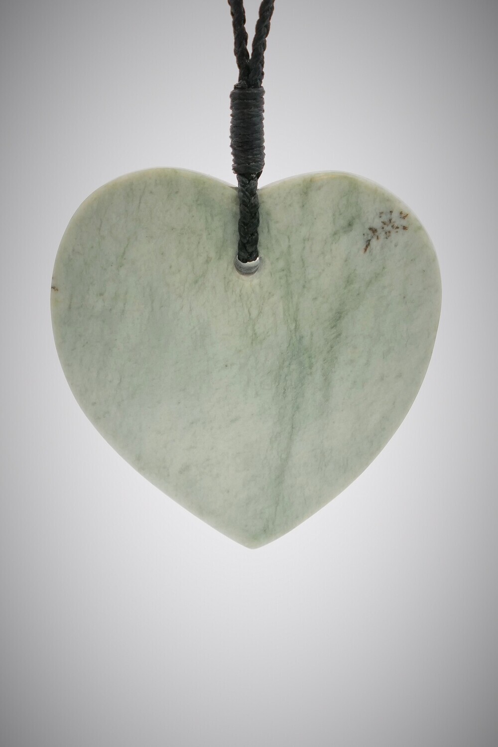 Moko Pounamu Heart NZ Genuine Auhunga Greenstone - Matingarahi SALE