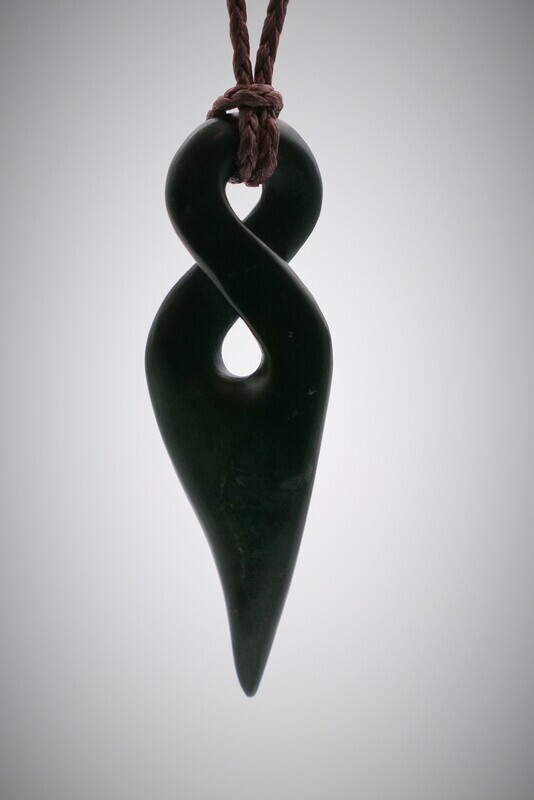 Moko Pounamu Pikorua NZ Genuine Kawakawa Greenstone - Rotoroa SALE