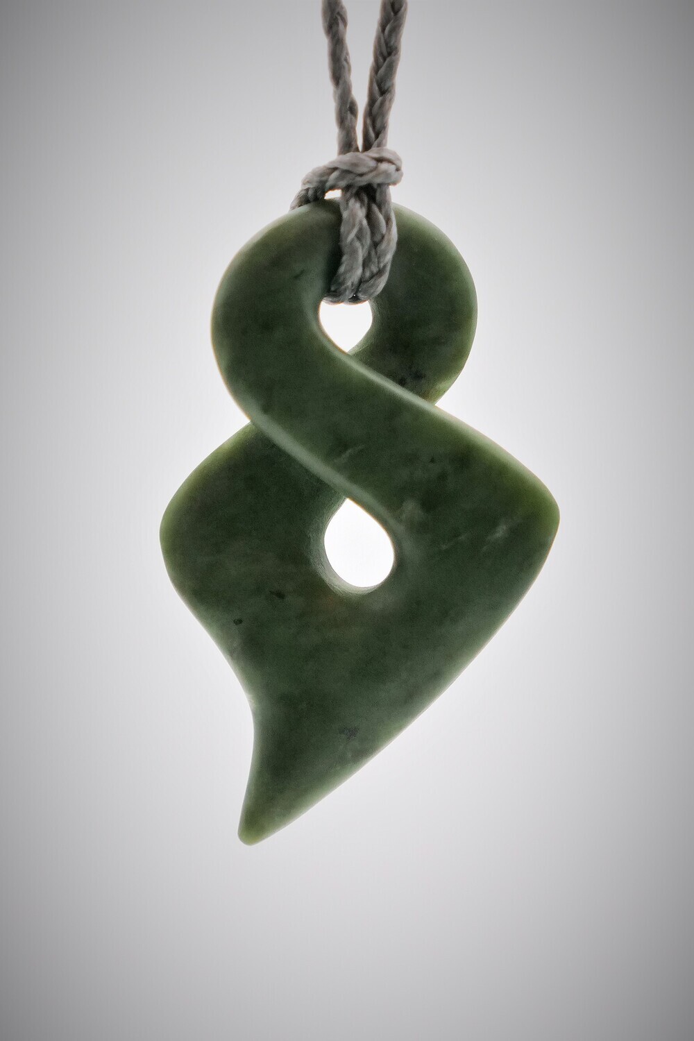 Moko Pounamu Single Pikorua NZ Genuine Kawakawa Greenstone - Pakatoa SALE