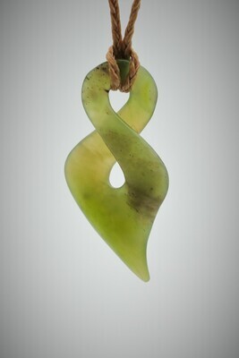 Moko Pounamu Single Pikorua NZ Genuine Totoweka Greenstone - Nani