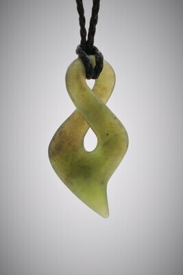 Moko Pounamu Single Pikorua NZ Genuine Totoweka Greenstone - Hekerua