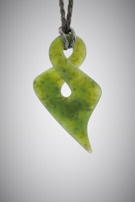 Moko Pounamu Single Pikorua NZ Genuine Totoweka Greenstone - Tiri
