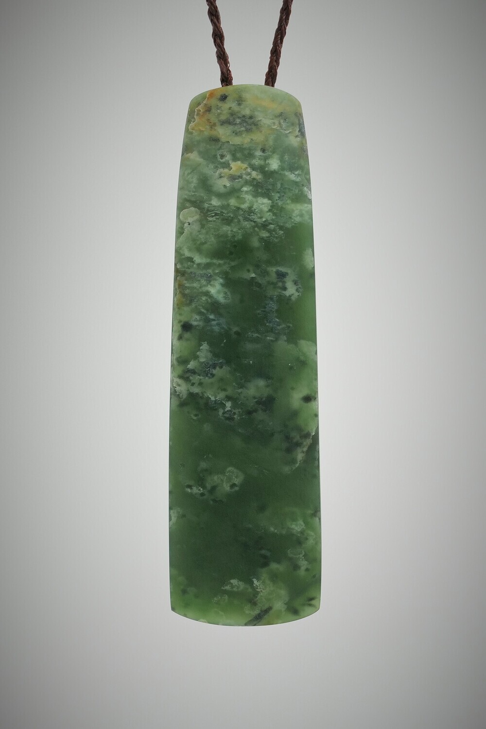 Moko Pounamu Toki NZ Genuine Kawakawa Flower Greenstone - Kaukapakapa
