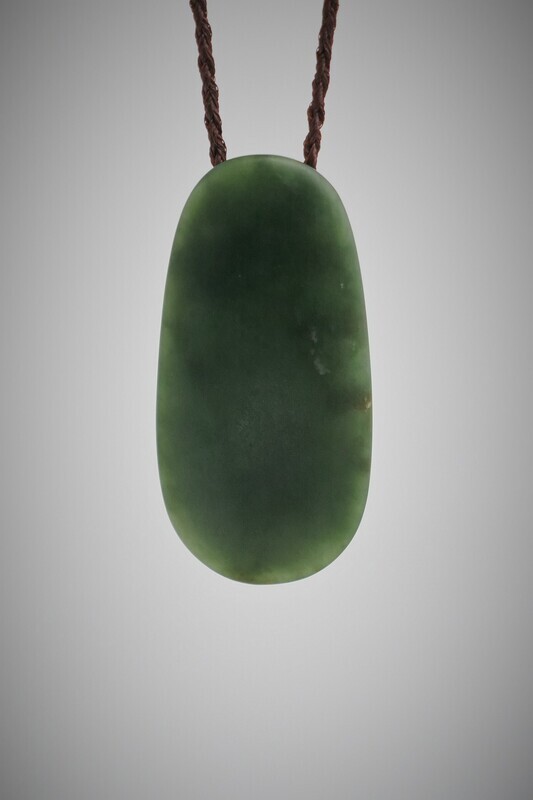 Moko Pounamu Roimata Teardrop NZ Genuine Kawakawa Greenstone - Makarau